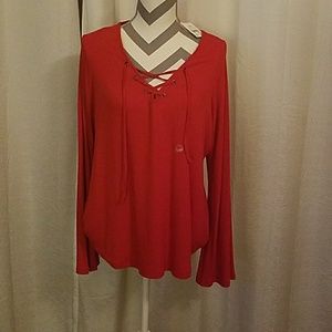 Ribbed long sleeve, light weight